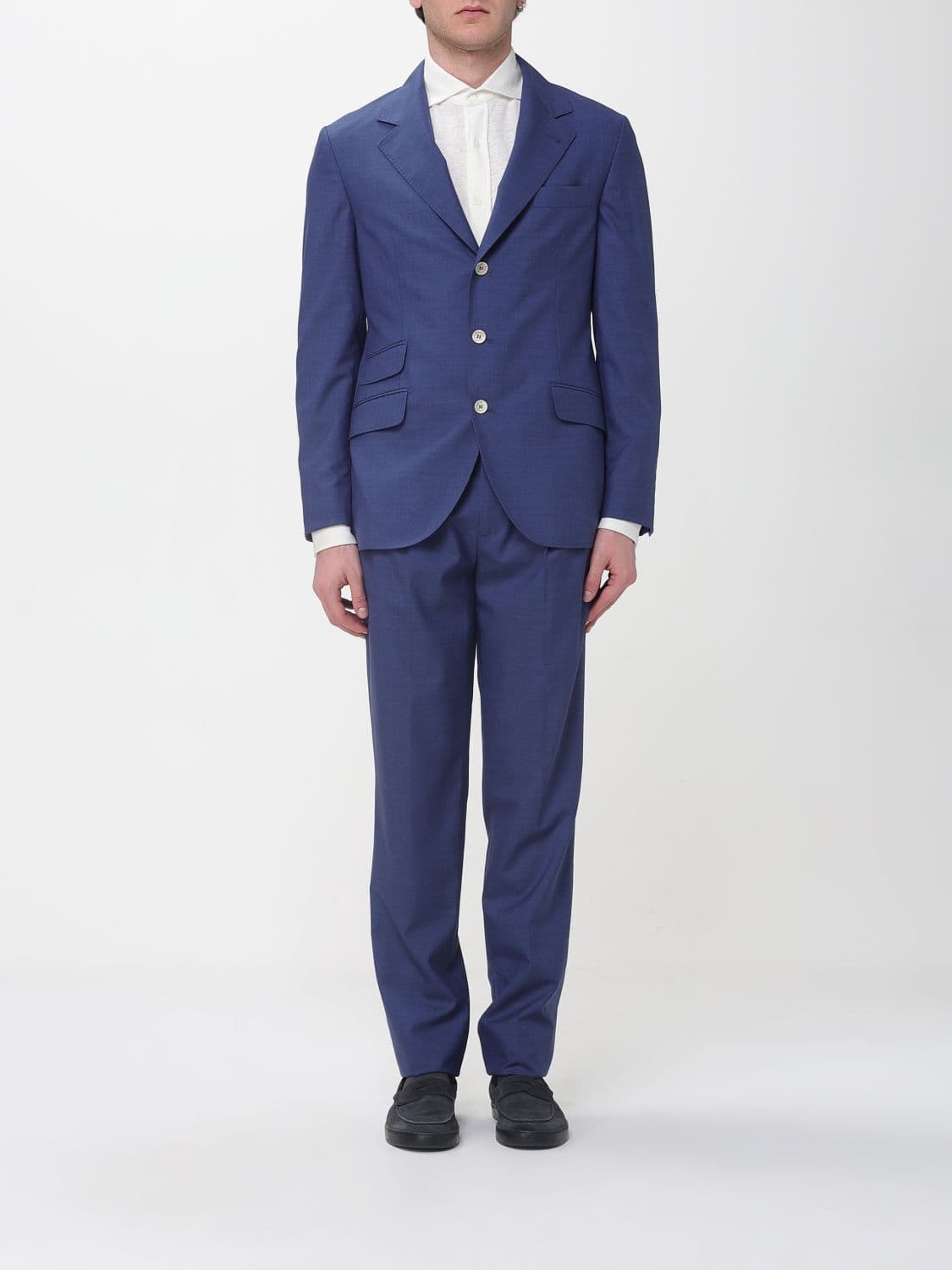 Brunello Cucinelli Suit Men color Blue