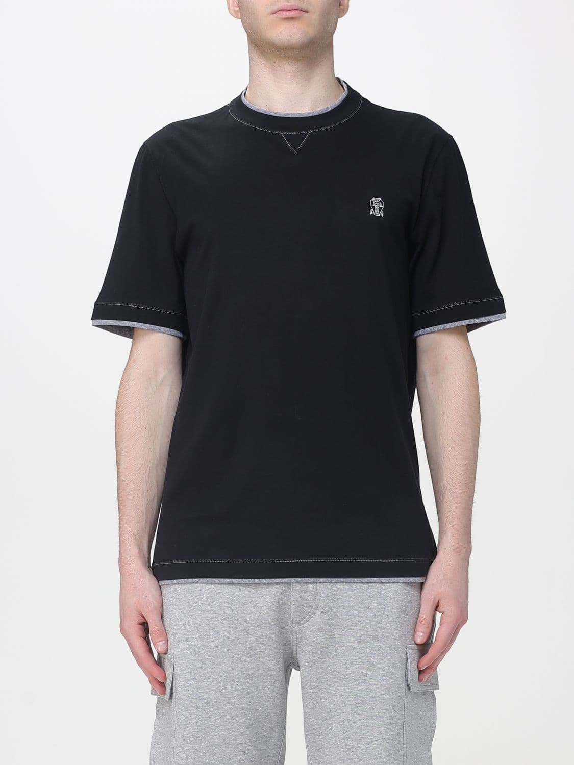 Brunello Cucinelli T-Shirt Men color Black