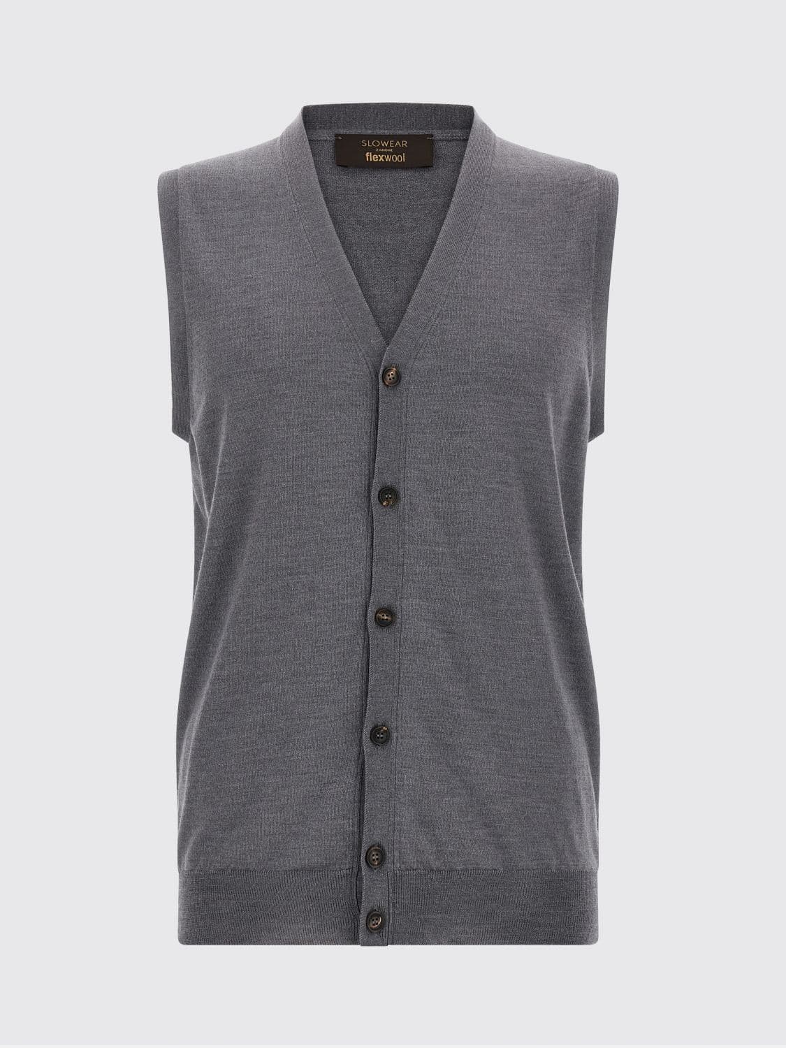 Zanone Suit Vest Men color Grey