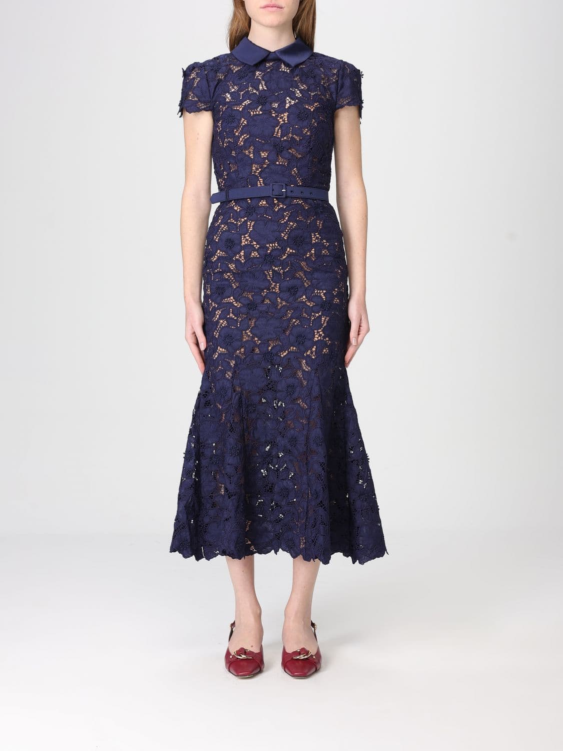 Self-Portrait Dress Woman color Navy