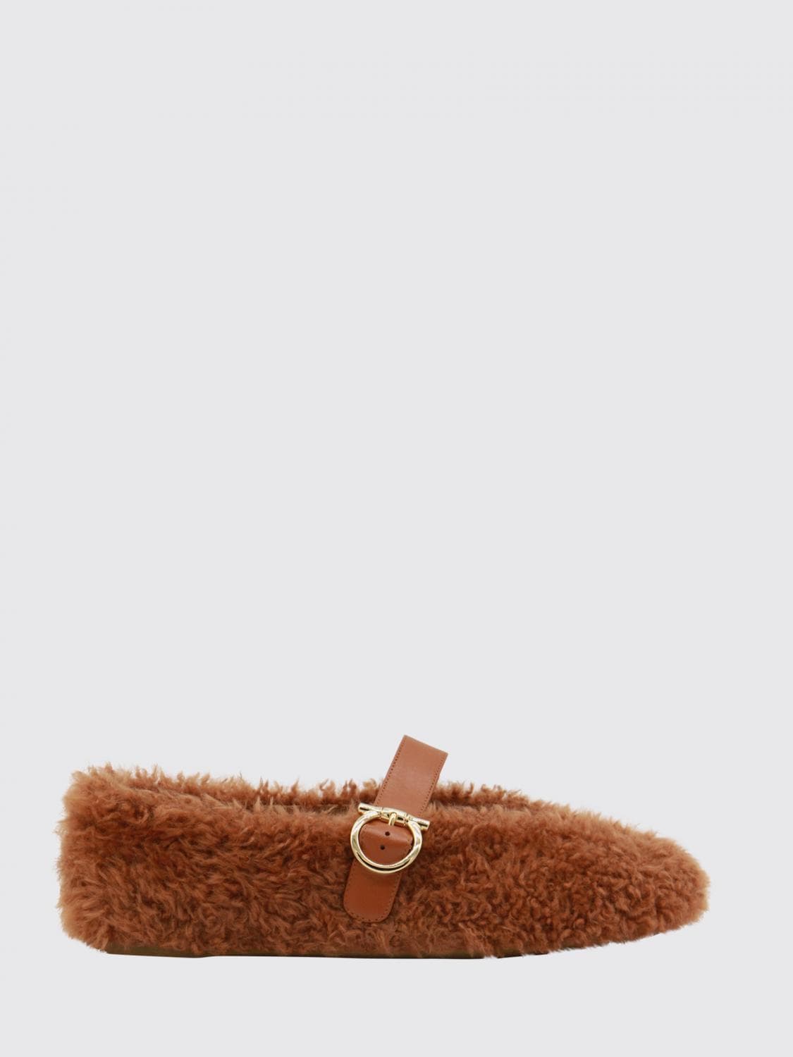 Ferragamo Ballet Flat Woman color Brown