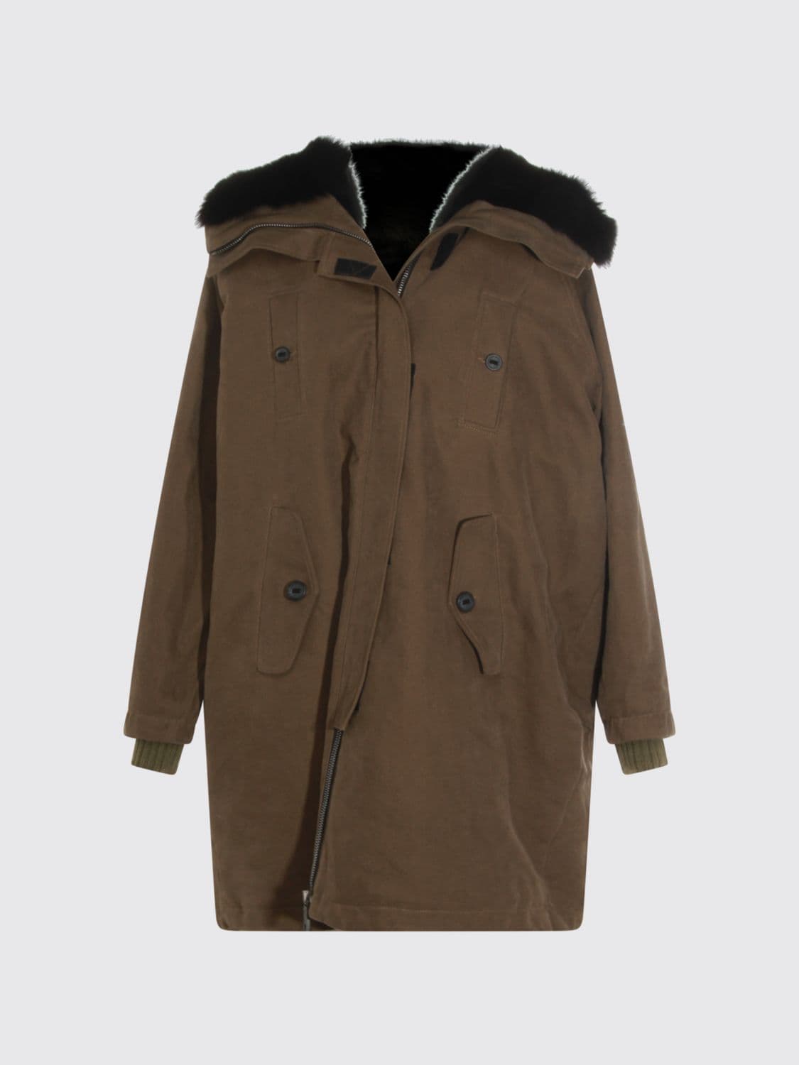 Dolce & Gabbana Coat Woman color Green · 40