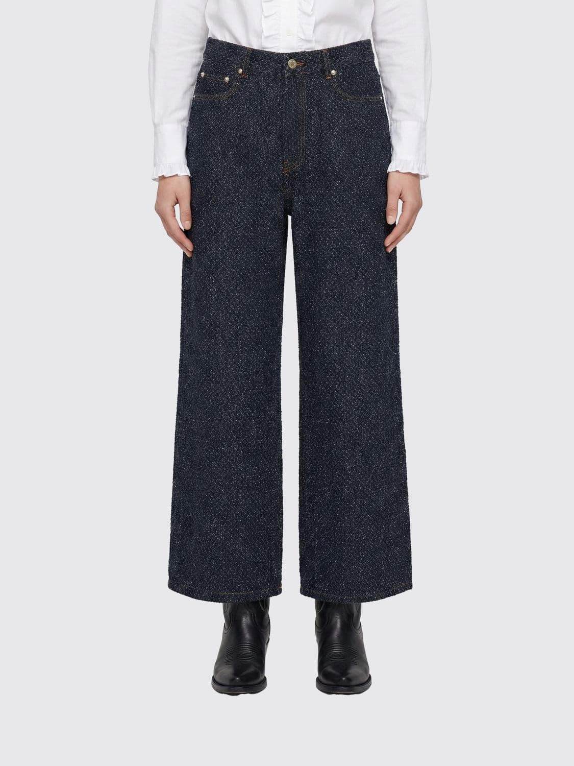 Ganni Jeans Woman color Blue · 27