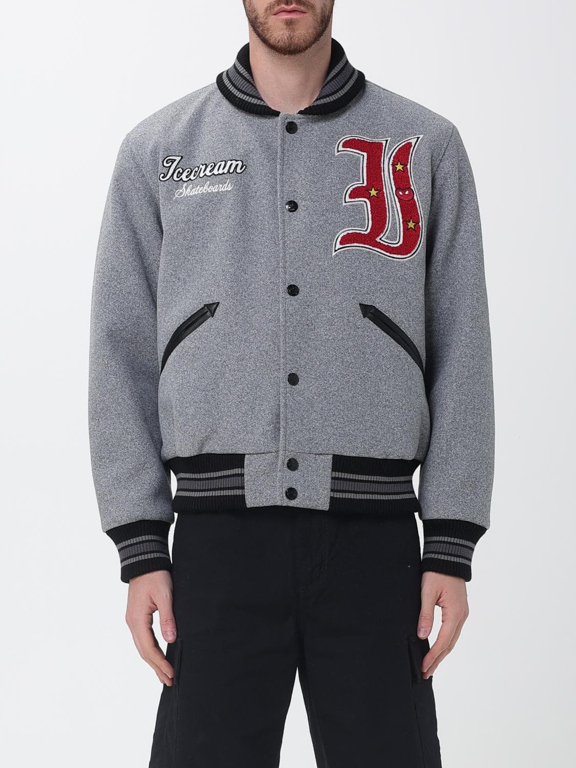 Icecream Jacket Men color Grey