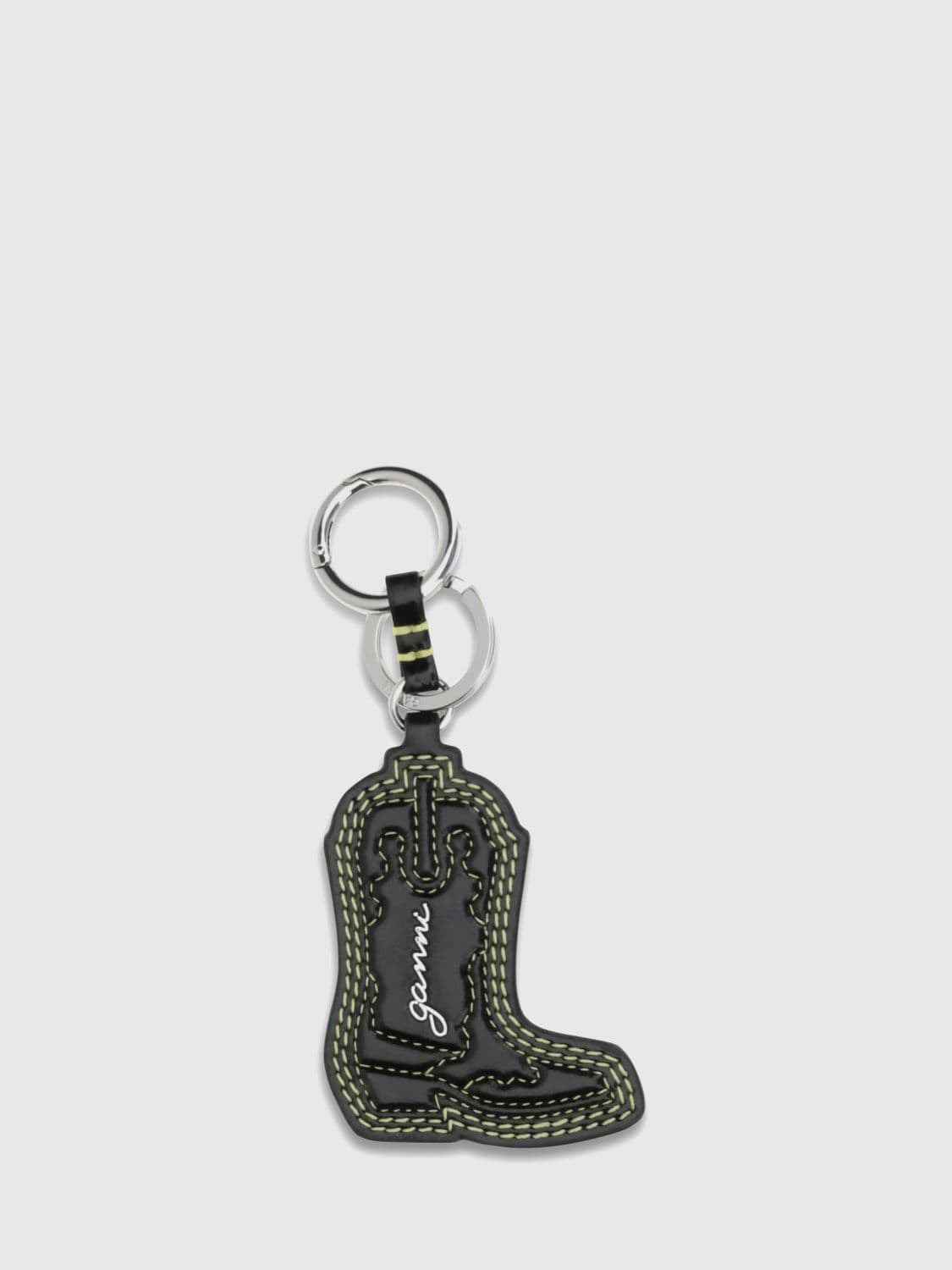 Ganni Key Chain Woman color Yellow · OS