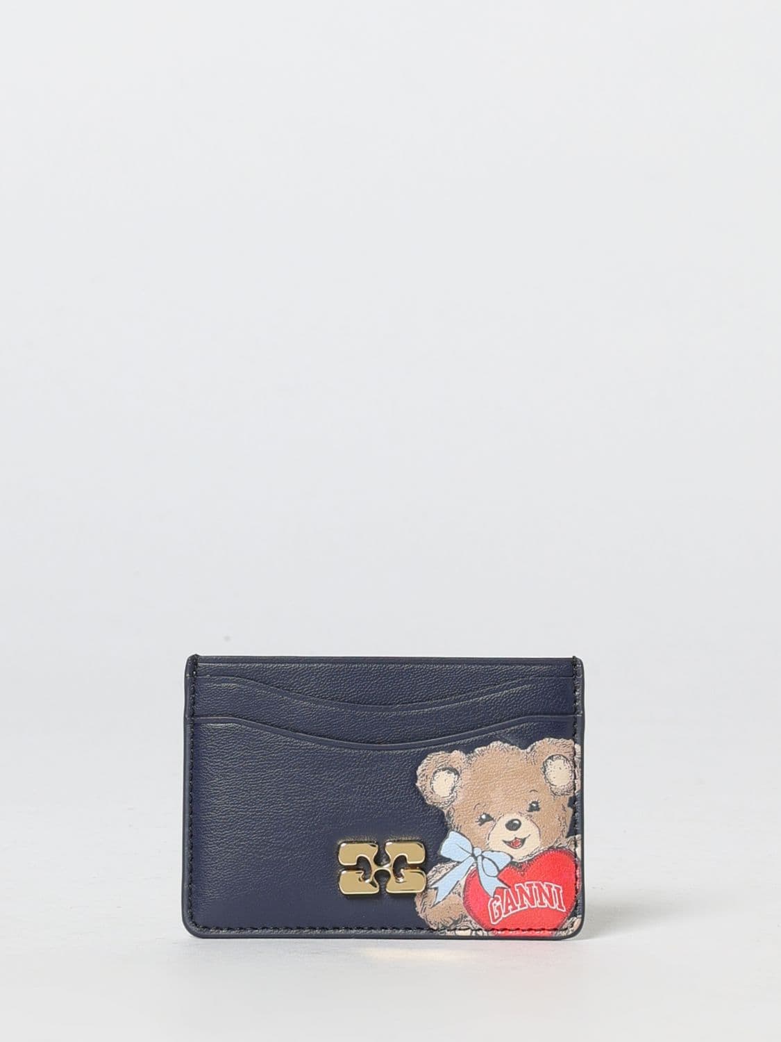 Ganni Wallet Woman color Black