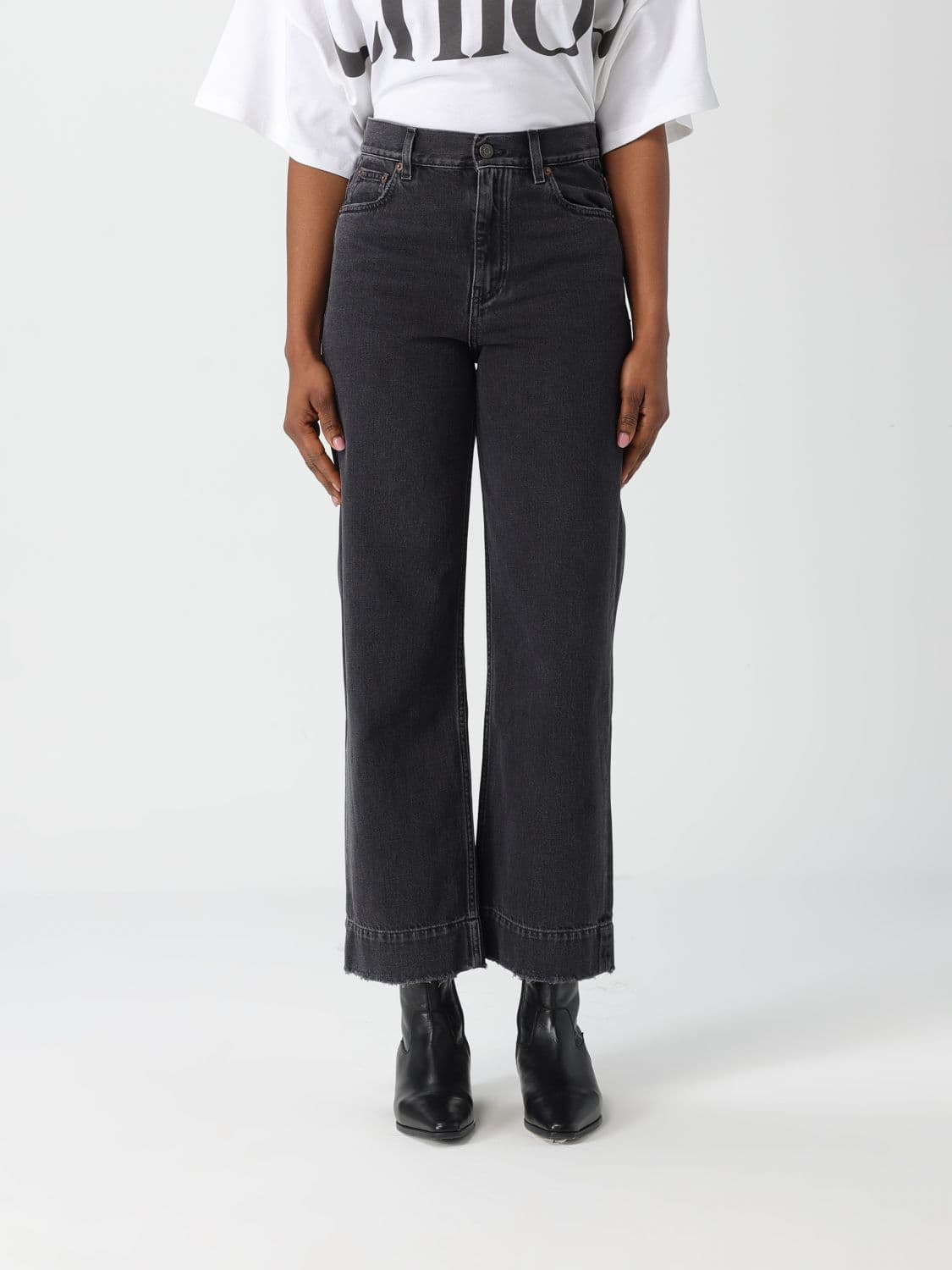 Chloé Jeans Woman color Black
