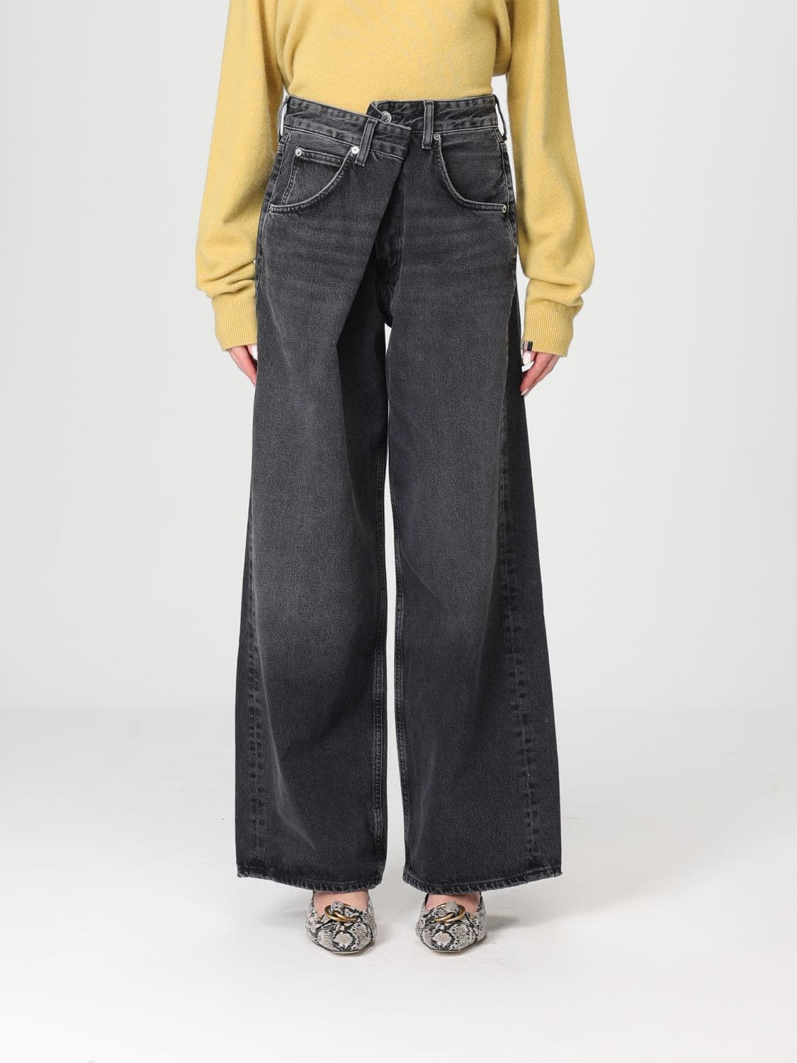 Agolde Jeans Woman color Grey