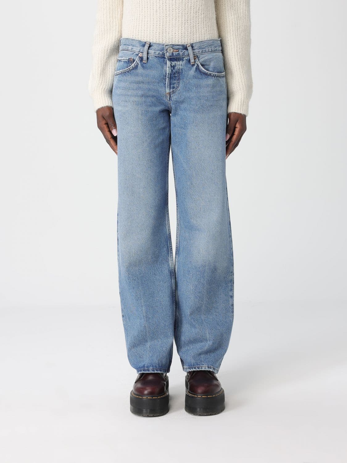 Agolde Jeans Woman color Denim