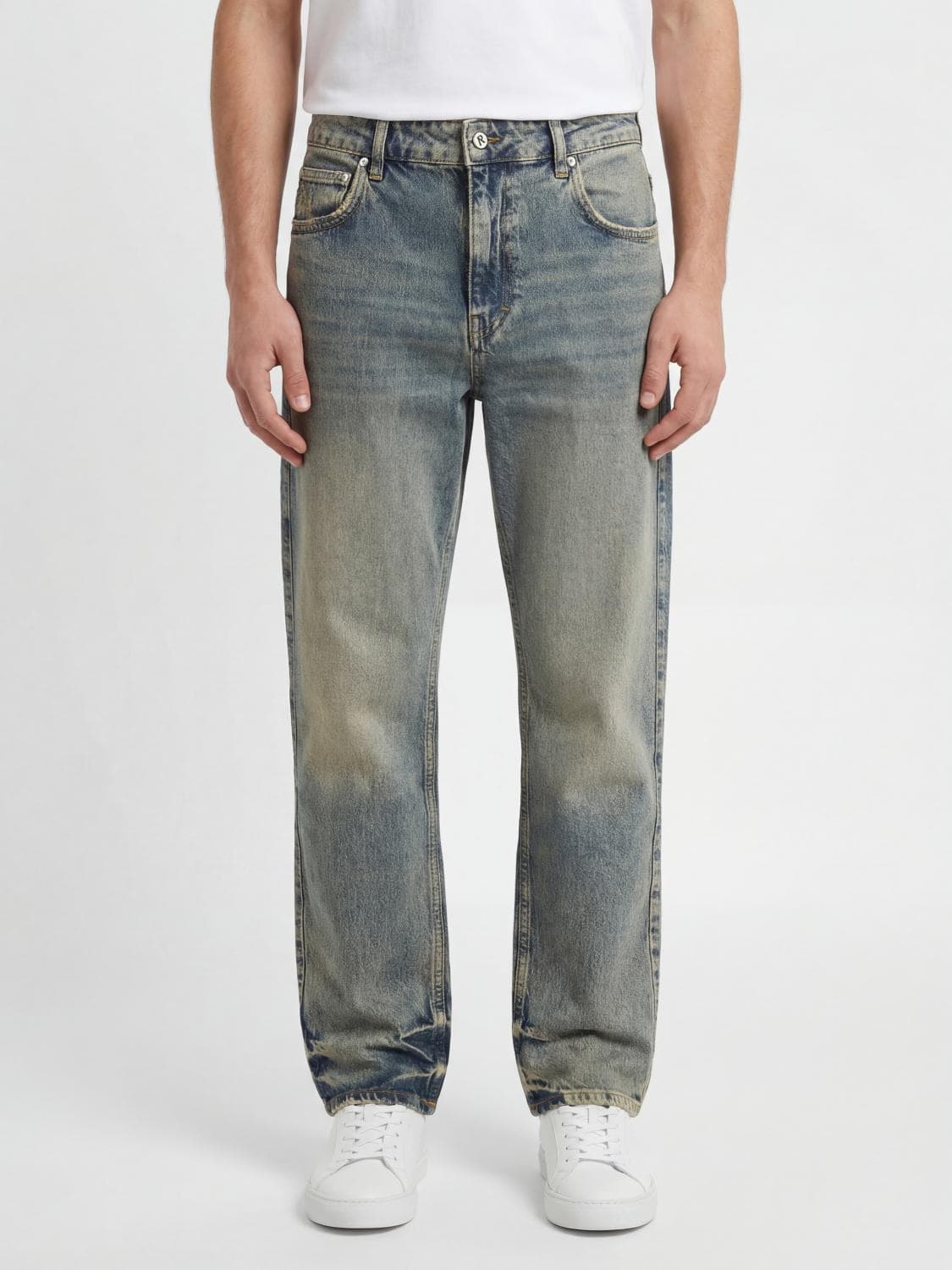 Represent Jeans Men color Denim