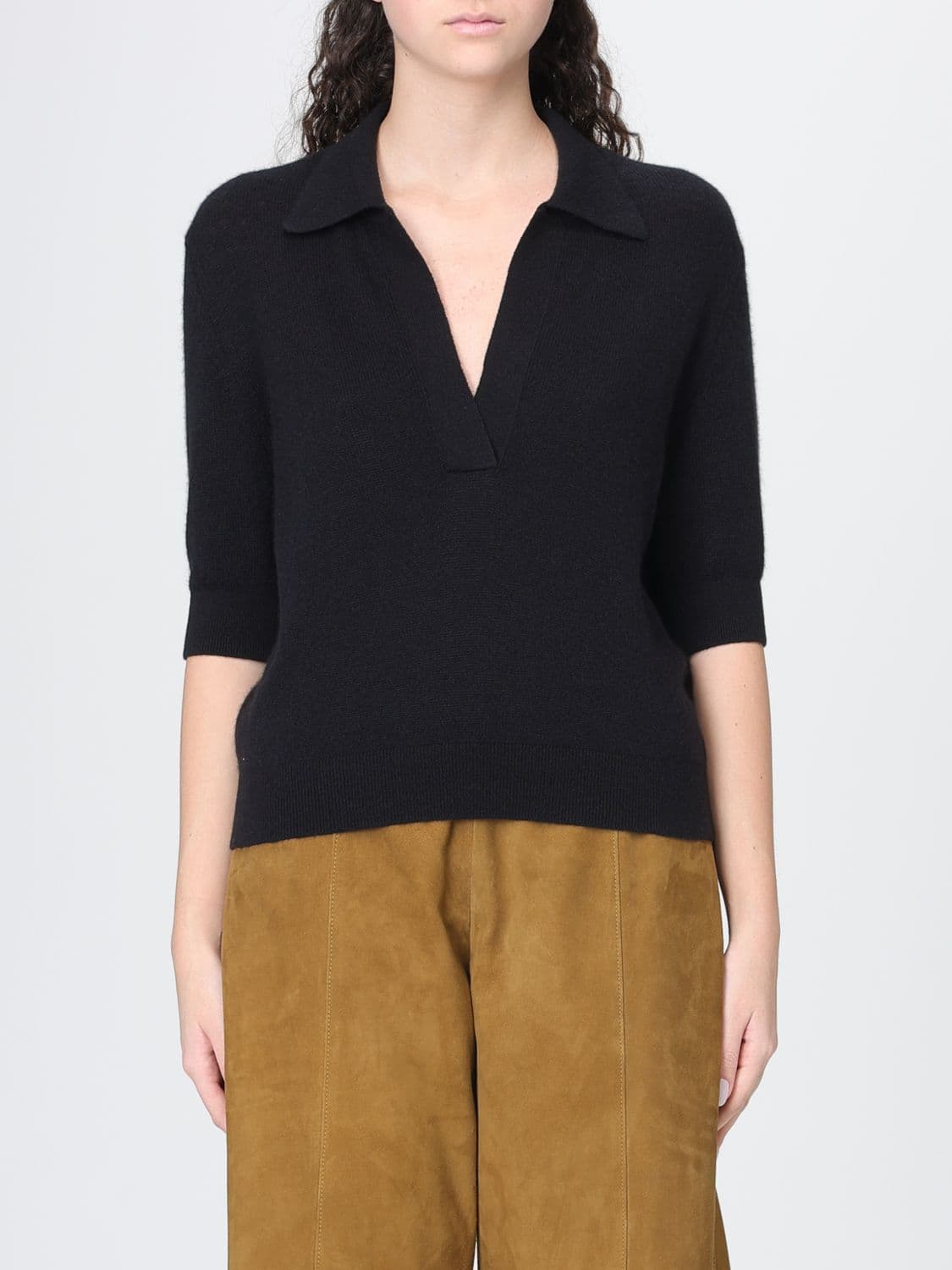 Khaite Polo Shirt Woman color Black · M