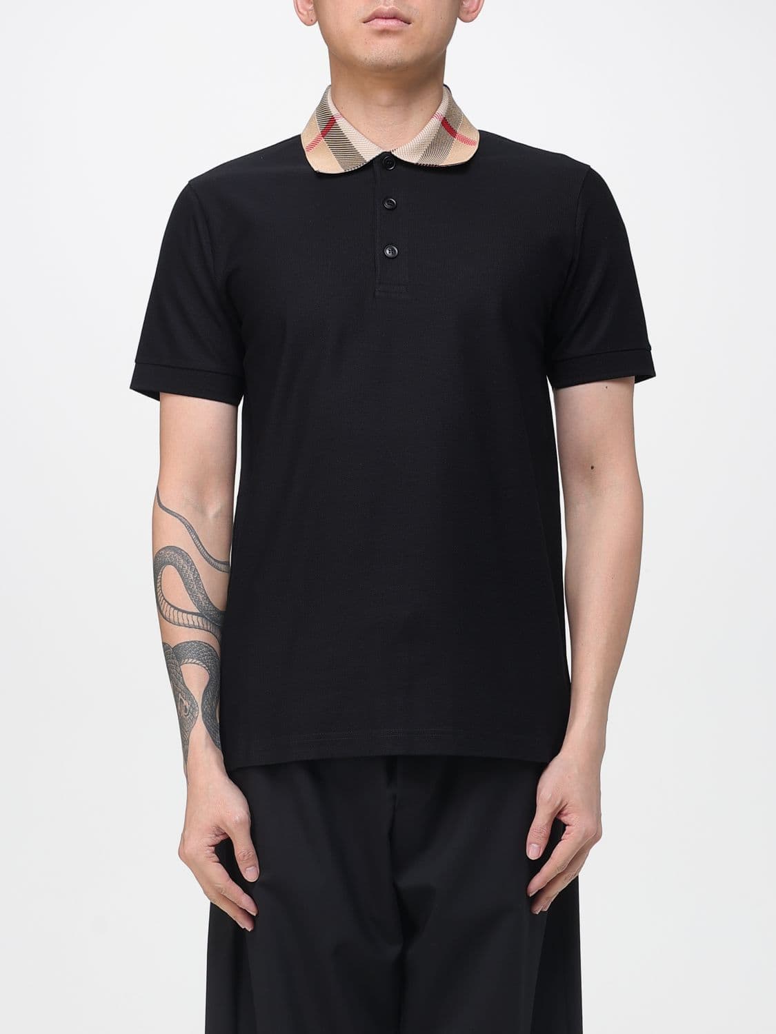 Burberry Polo Shirt Men color Black