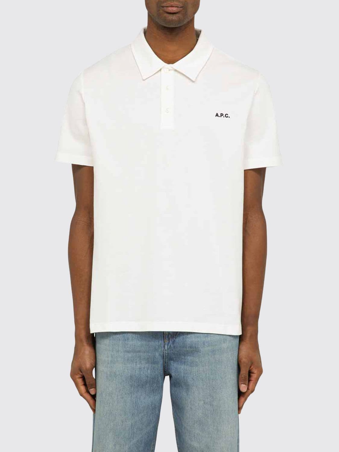 A.p.c. A. P.C. Polo Shirt Men color White