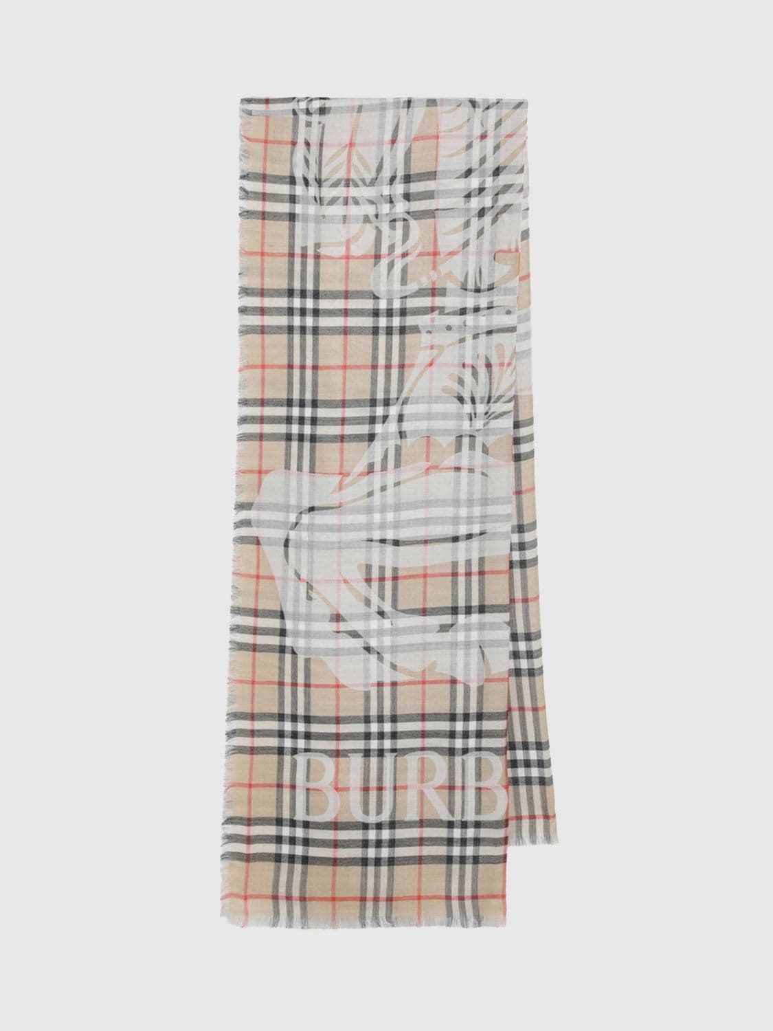 Burberry Scarf Men color Earth