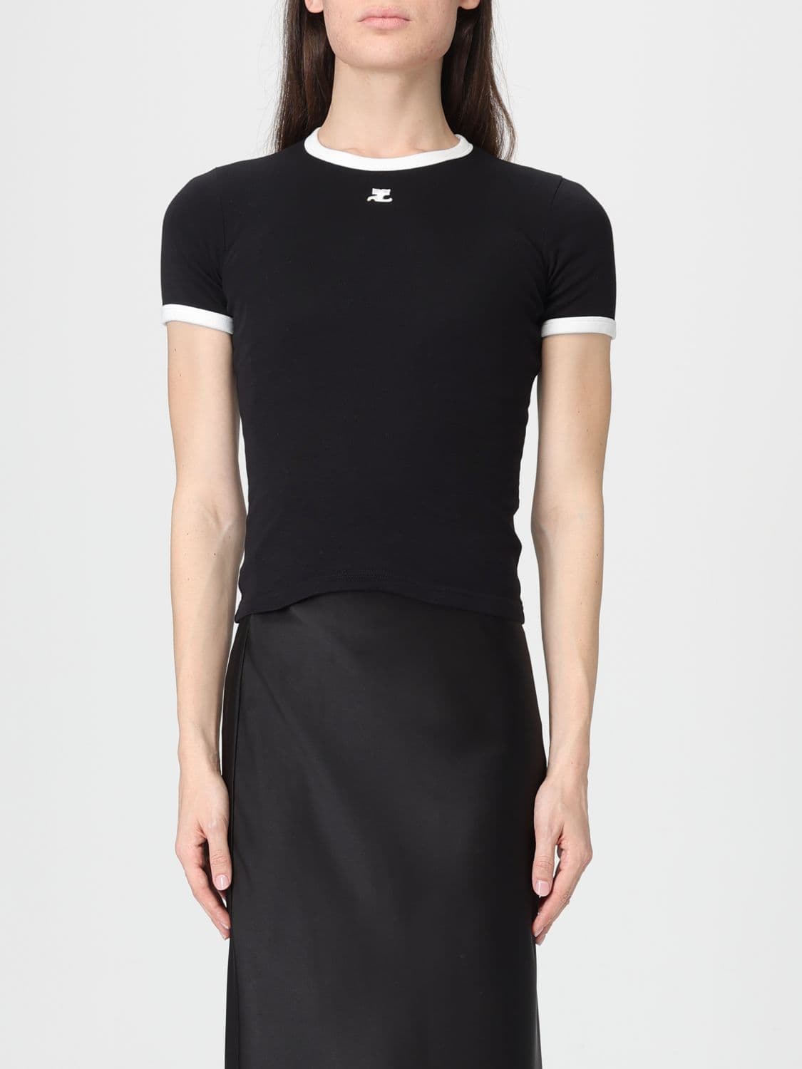Courrèges T-Shirt Woman color Black