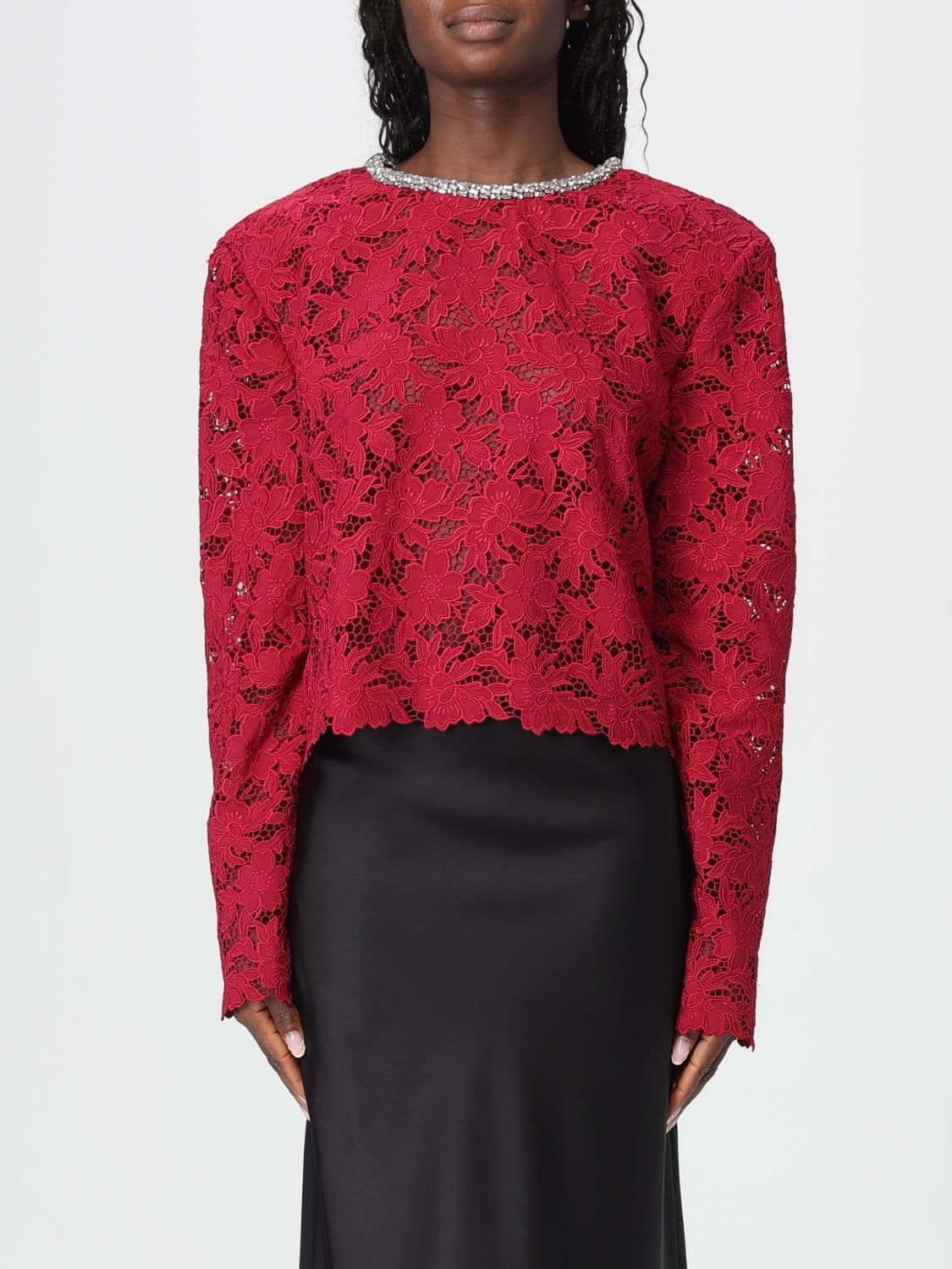 Self-Portrait Top Woman color Red