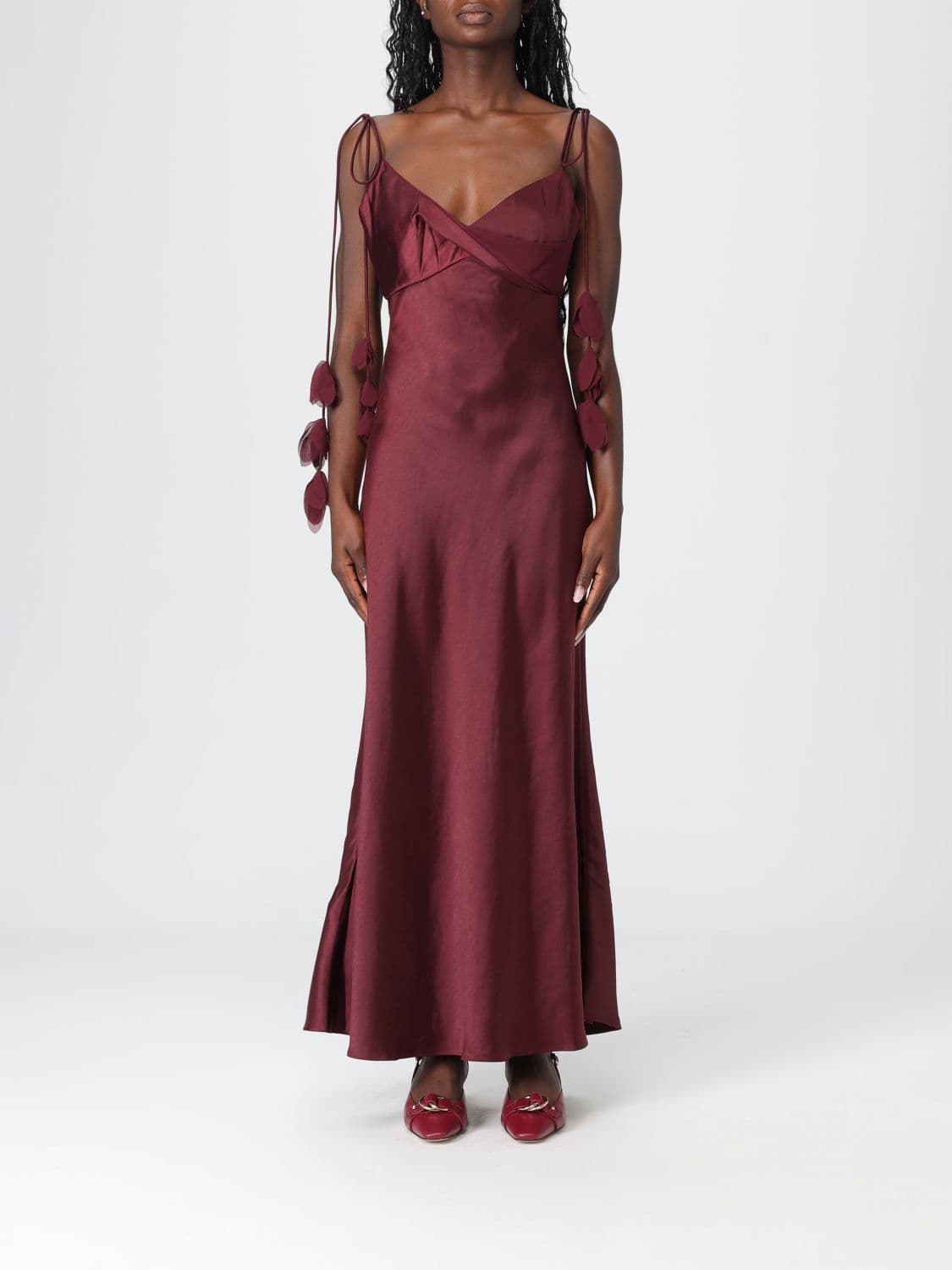 Self-Portrait Dress Woman color Red