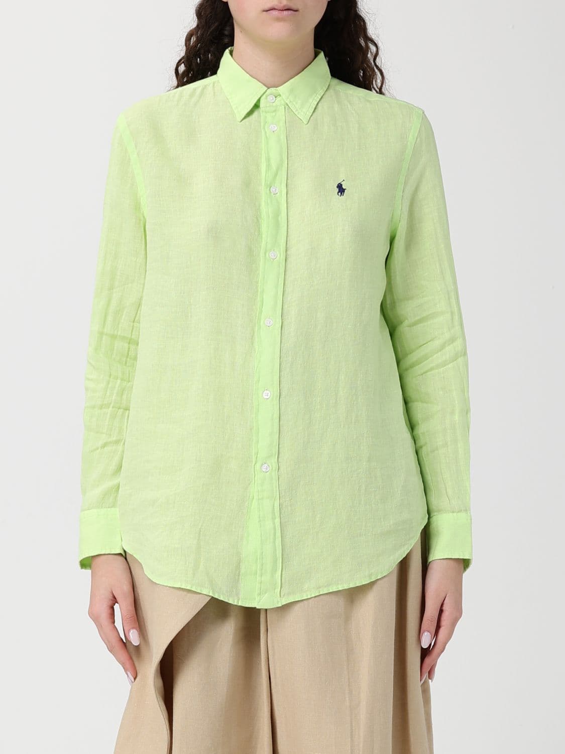 Polo Ralph Lauren Shirt Woman color Lemon · L