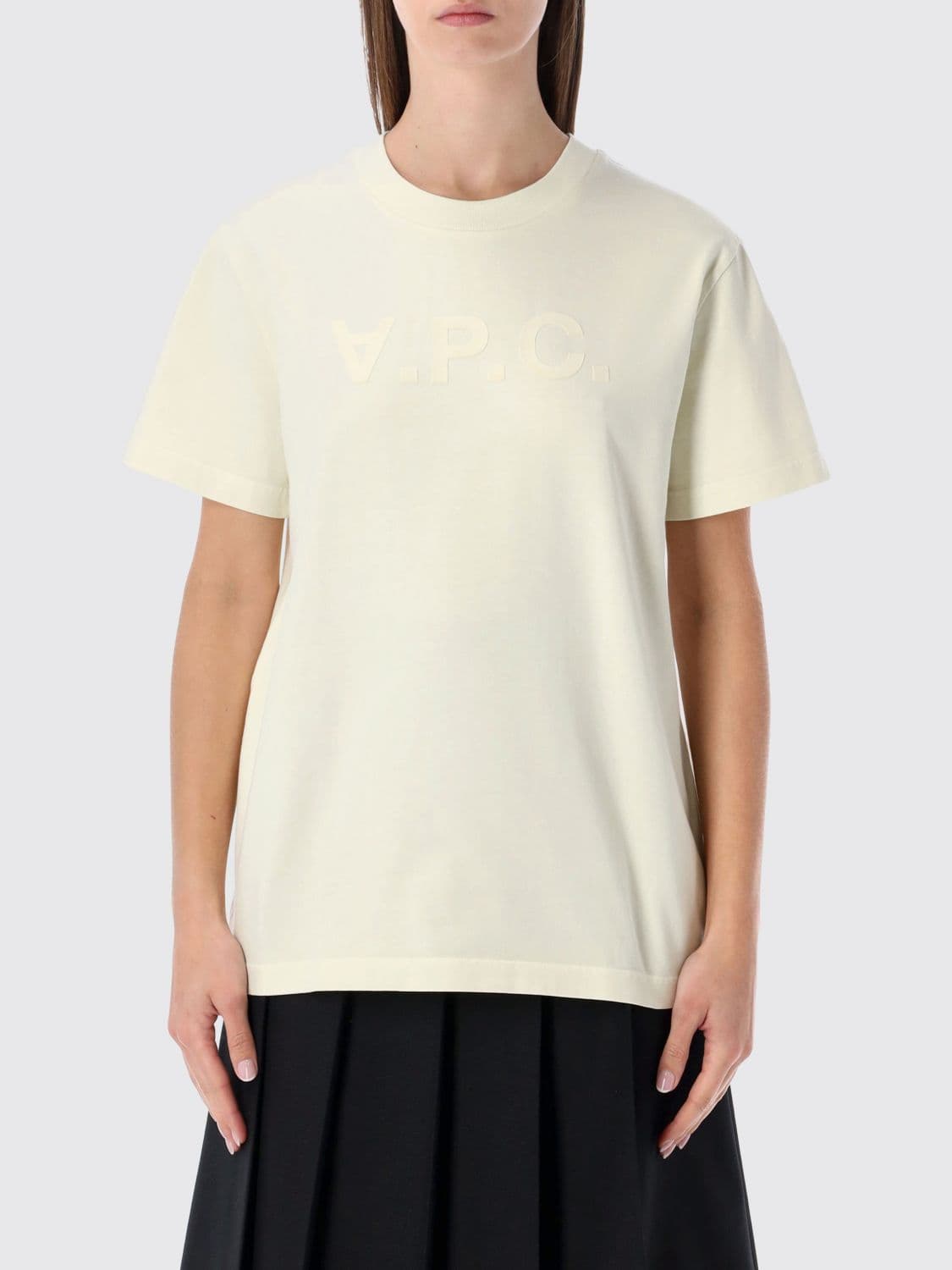 A.p.c. A. P.C. T-Shirt Woman color Yellow Cream