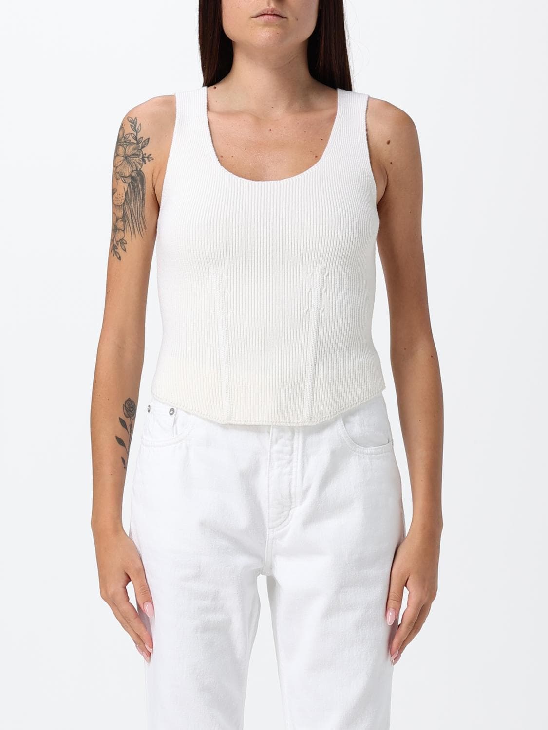 Alaïa Top Woman color White