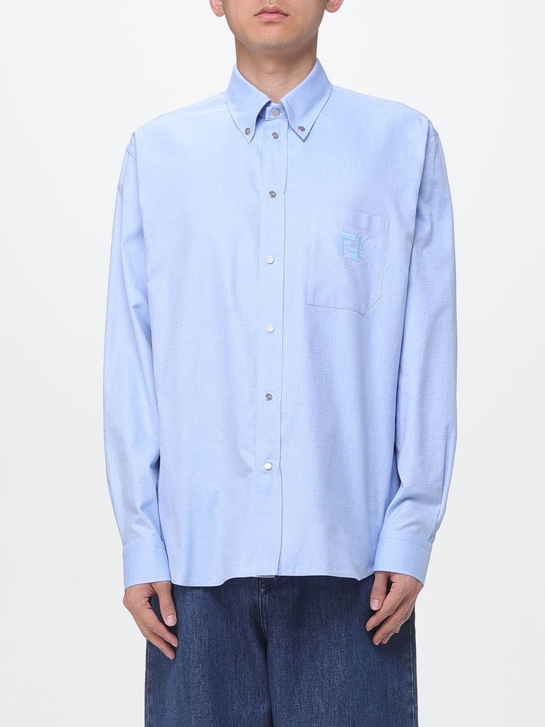 Fendi Shirt Men color Blue