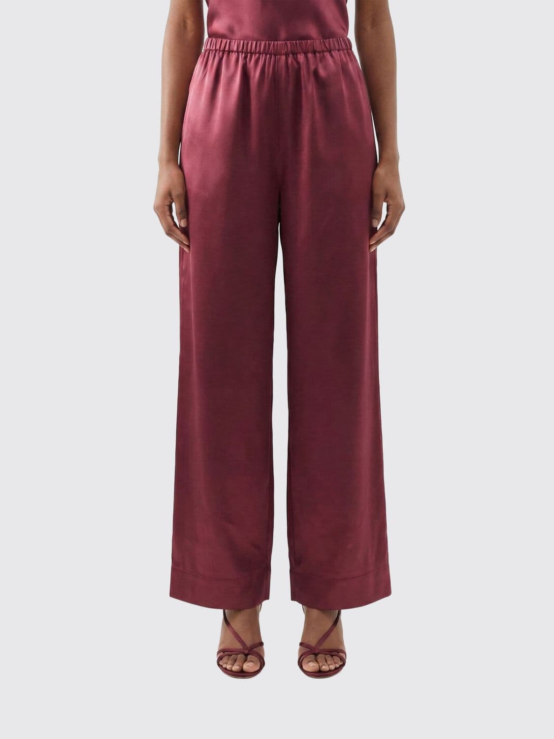 By Malene Birger Pants Woman color Wine