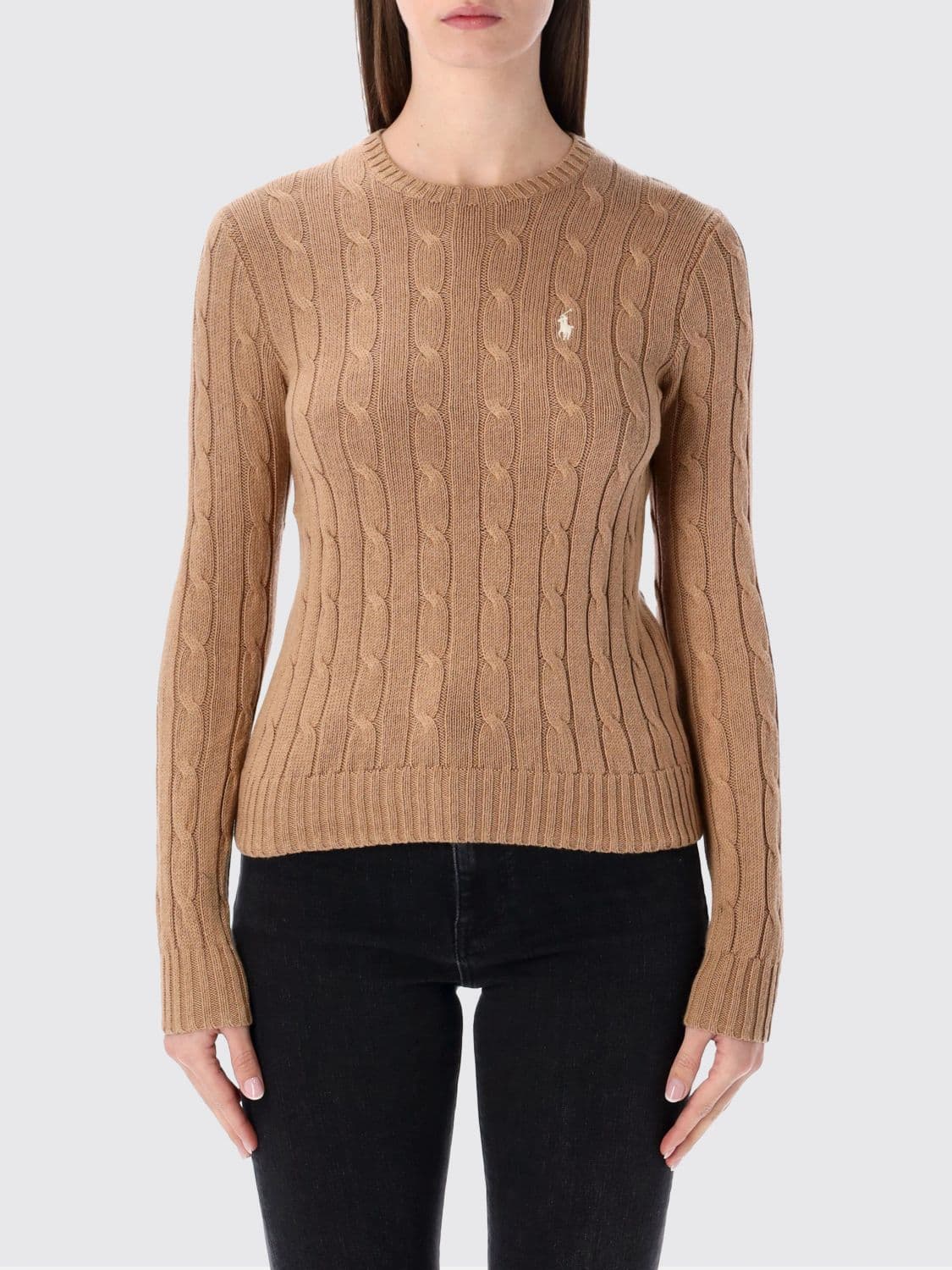 Polo Ralph Lauren Sweater Woman color Camel · XS