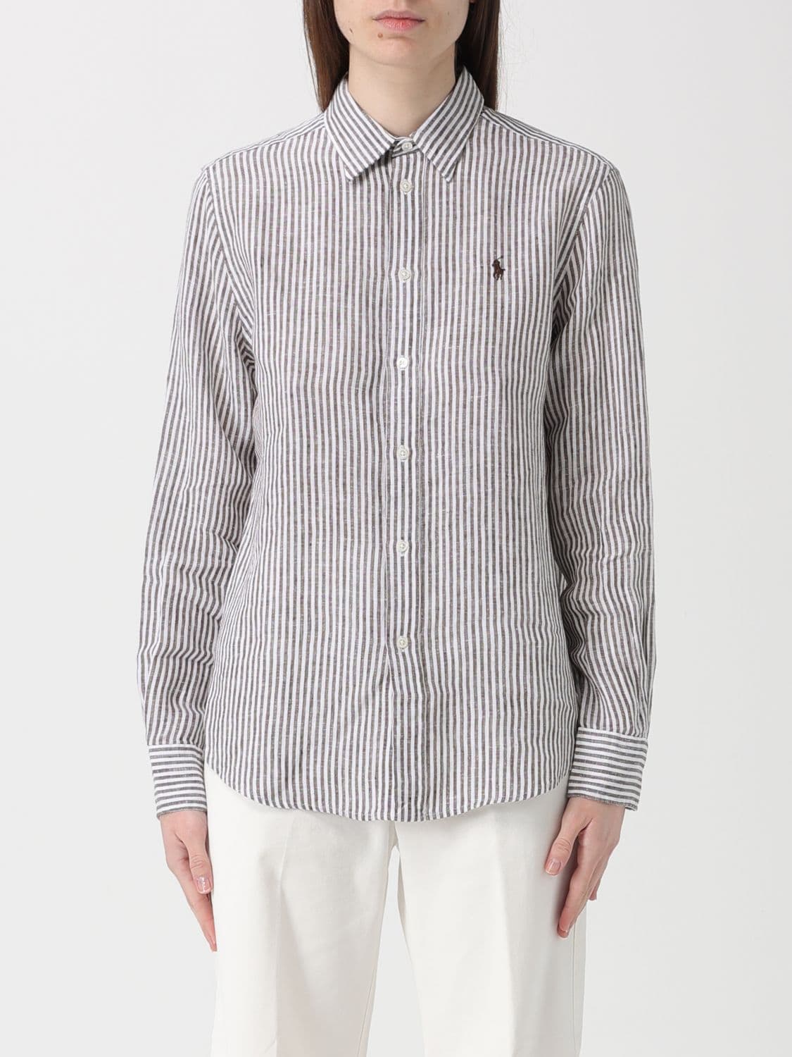 Polo Ralph Lauren Shirt Woman color Grey · L