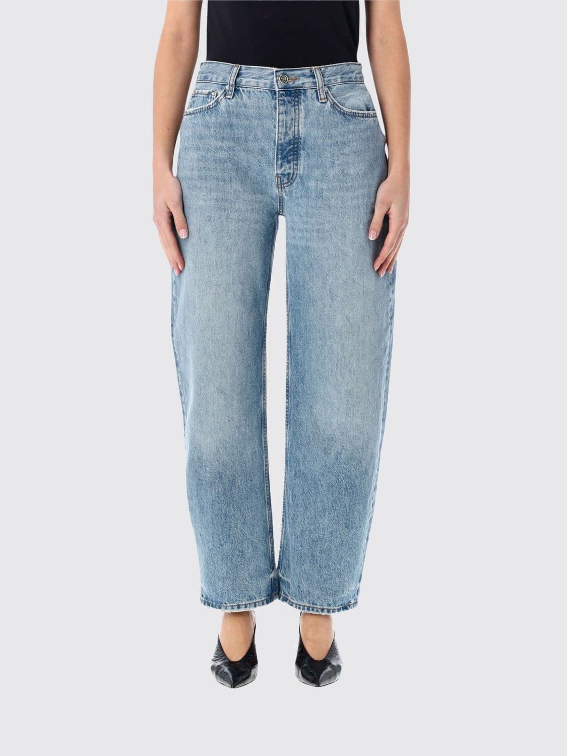 Anine Bing Jeans Woman color Blue