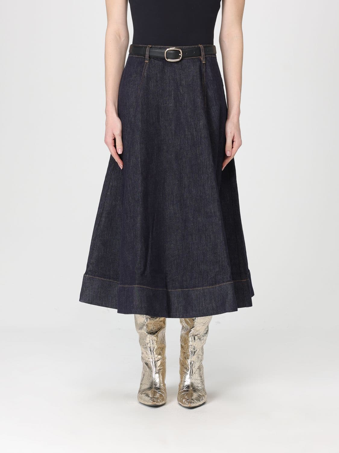 Self-Portrait Skirt Woman color Blue