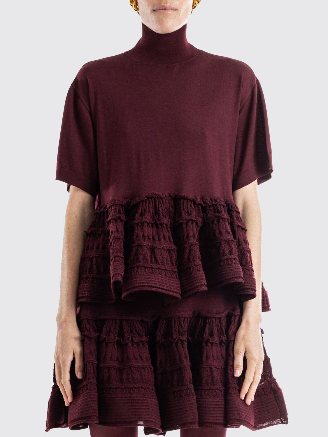 Alaïa Top Woman color Burgundy