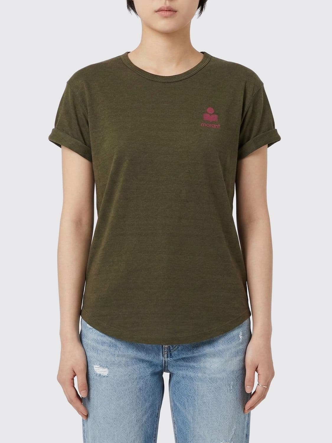 Isabel Marant Etoile T-Shirt Woman color Kaki