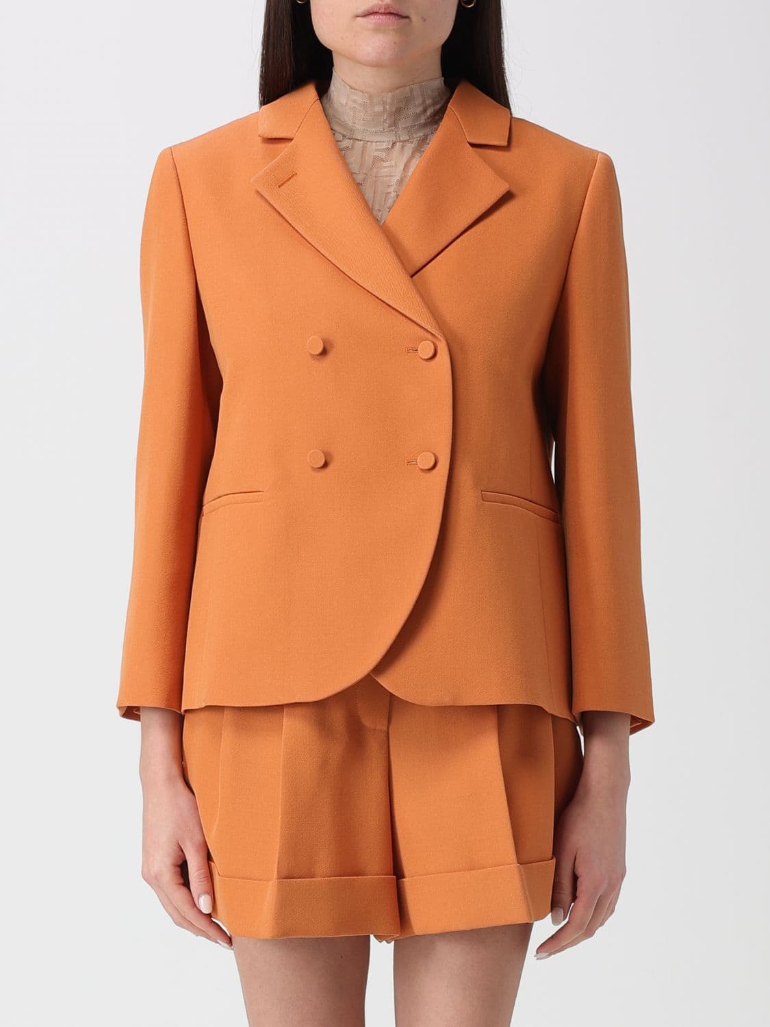 Fendi Jacket Woman color Orange
