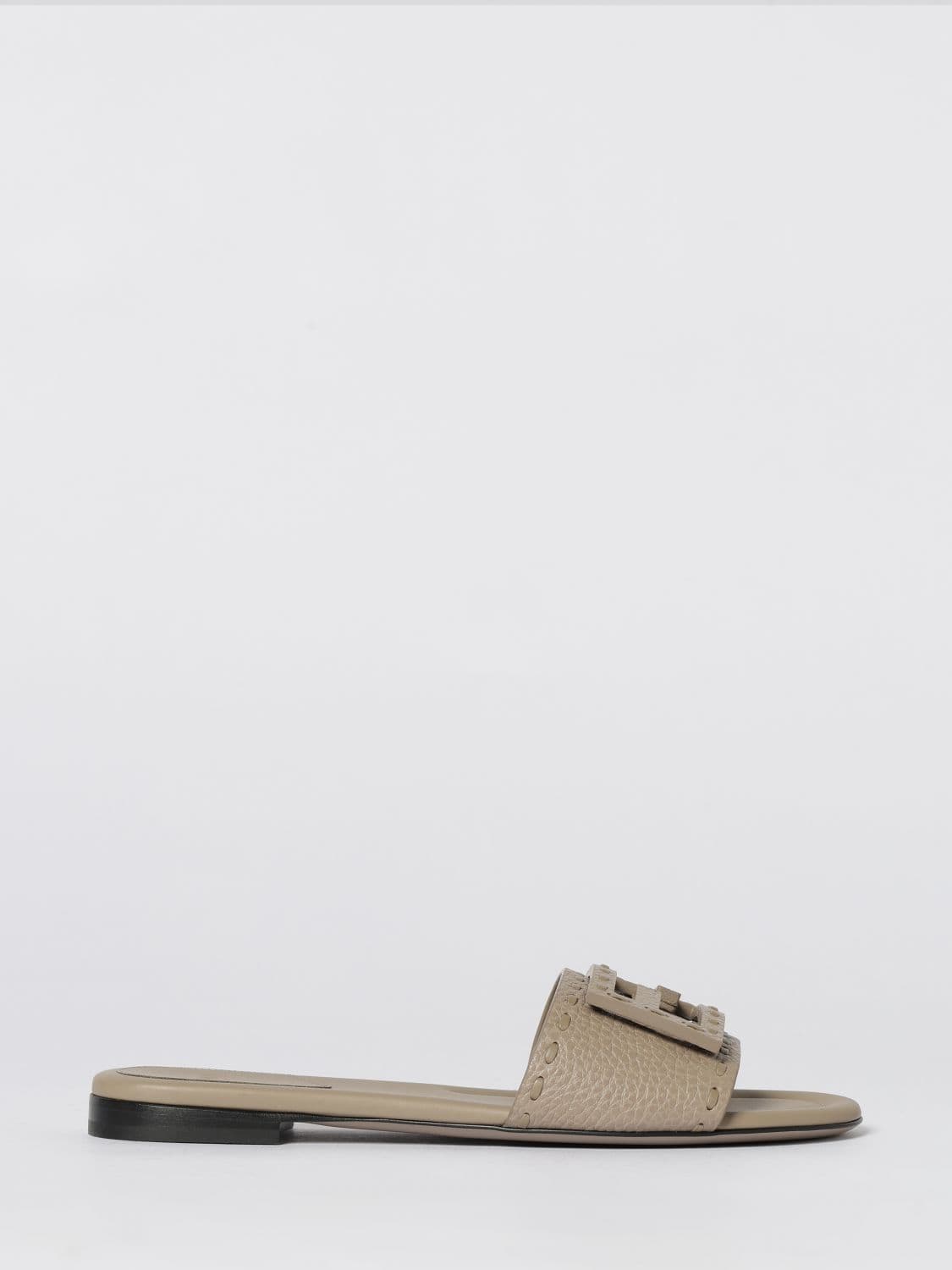 Fendi Heeled Sandal Woman color Coffee