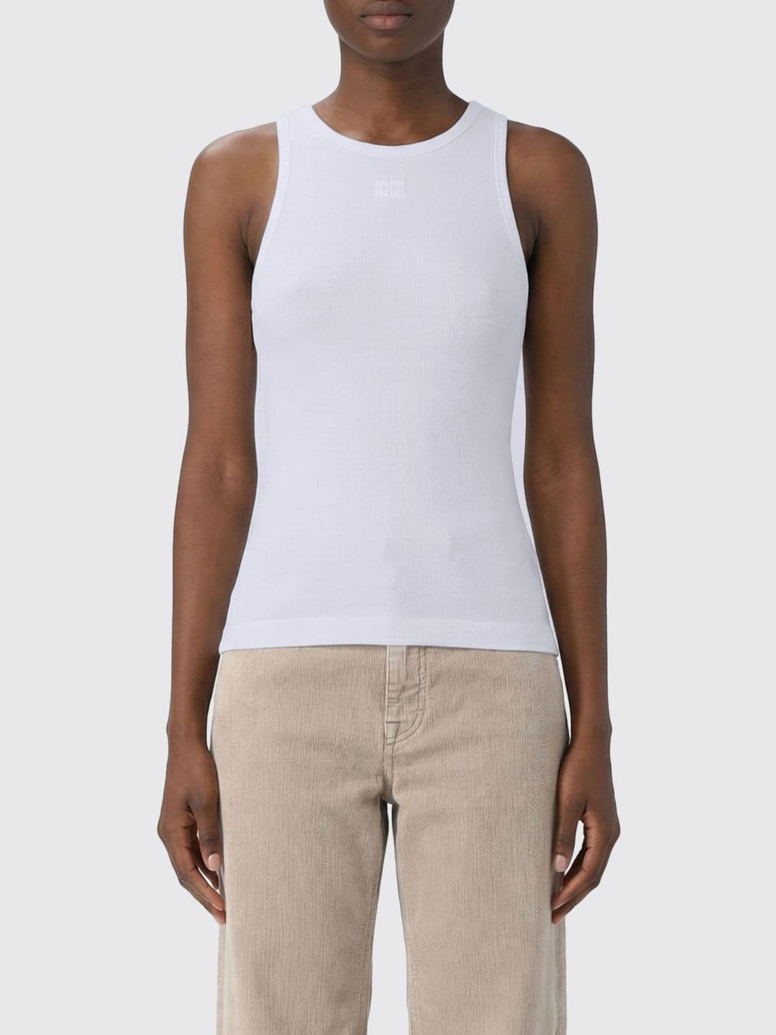 Ganni Top Woman color White