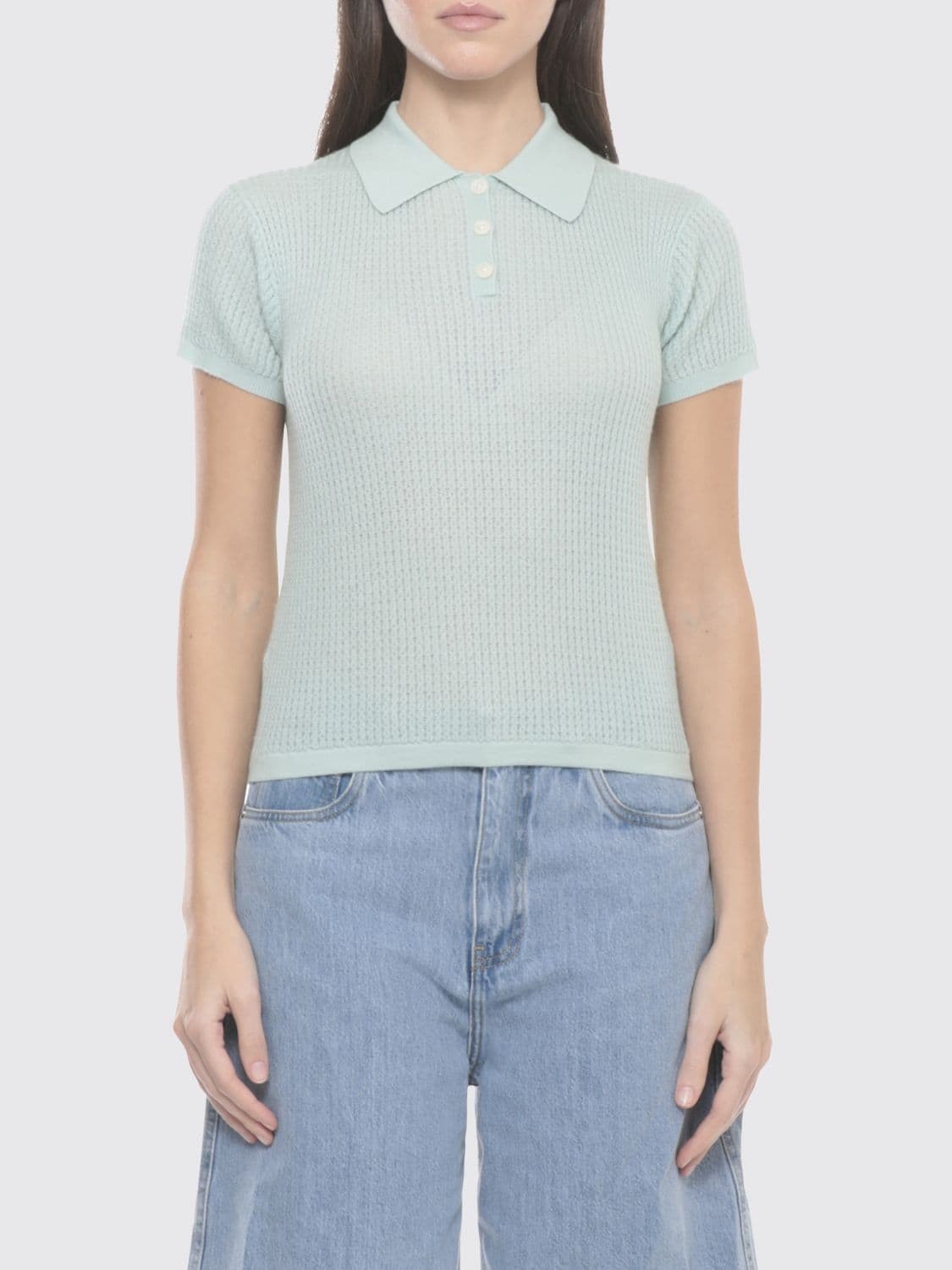 Guest In Residence Polo Shirt Woman color Water