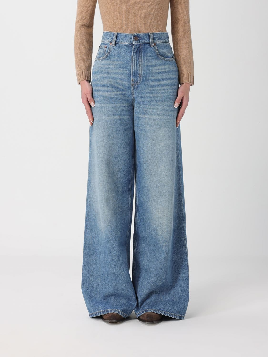Chloé Jeans Woman color Gnawed Blue