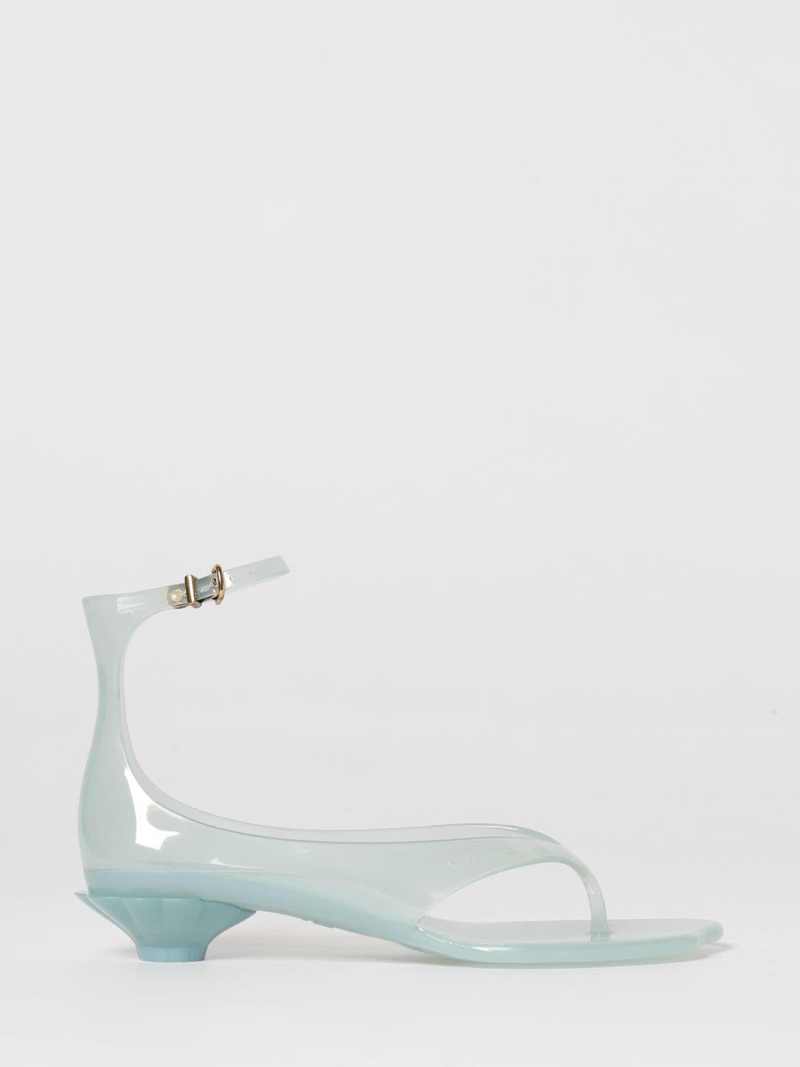 Chloé Heeled Sandal Woman color Gnawed Blue