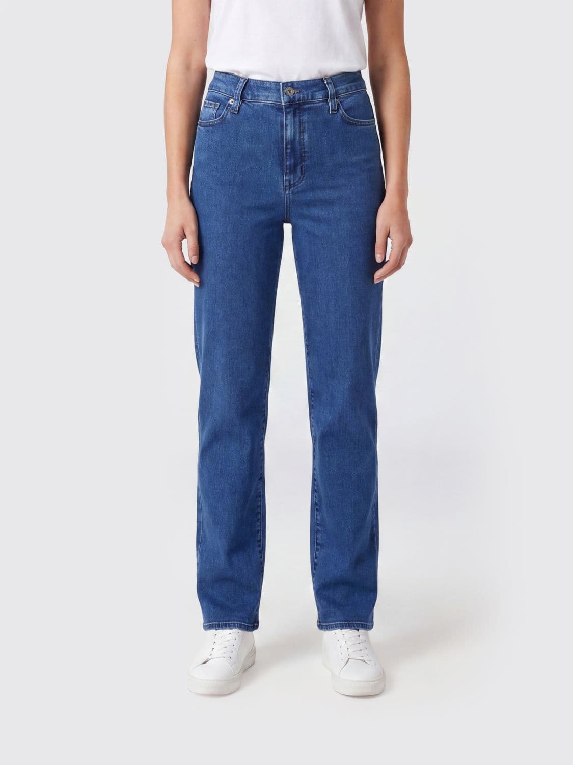 Frame Jeans Woman color Stone Bleached