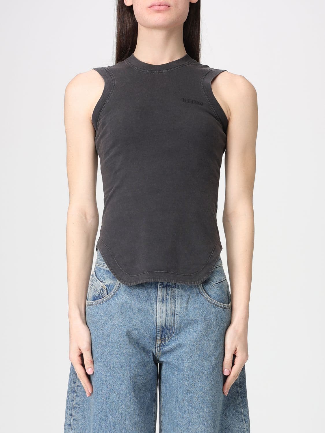 The Attico Top Woman color Black