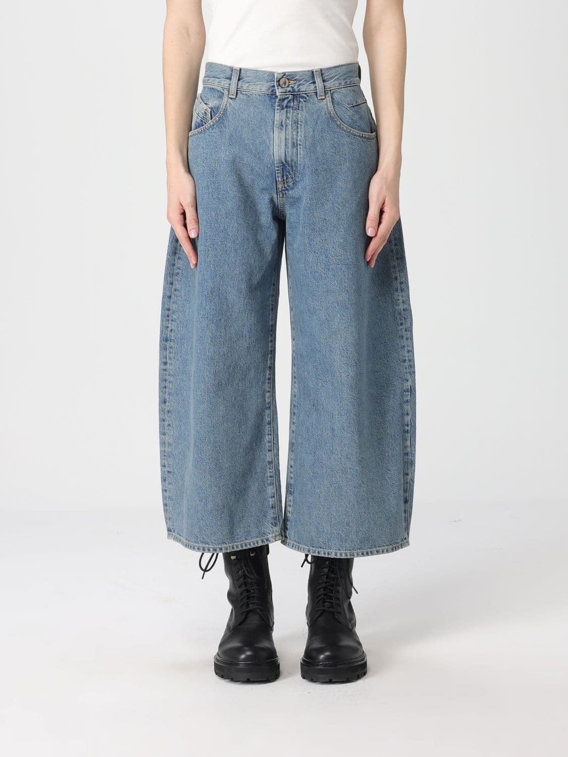The Attico Jeans Woman color Blue