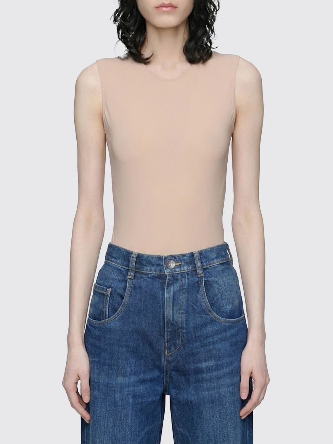 Maison Margiela Top Woman color Nude
