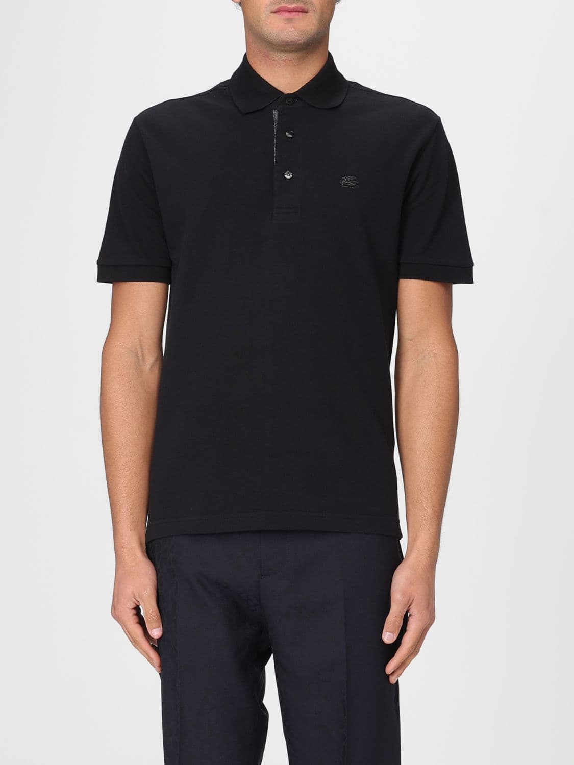 Etro Polo Shirt Men color Black