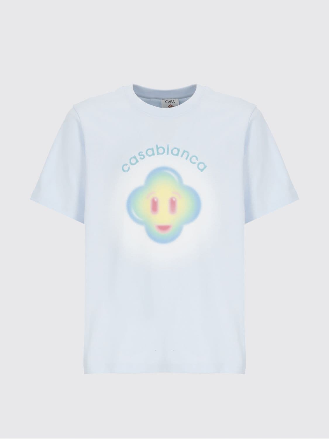 Casablanca T-Shirt Men color Gnawed Blue