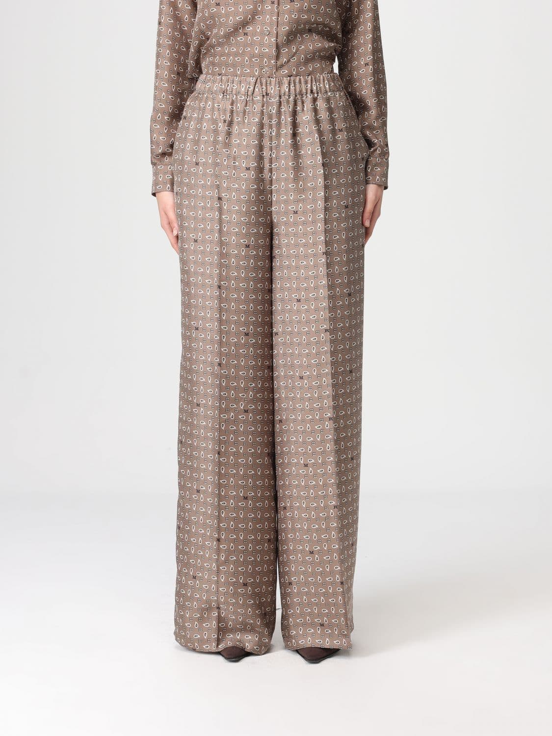 Max Mara Pants Woman color Kaki