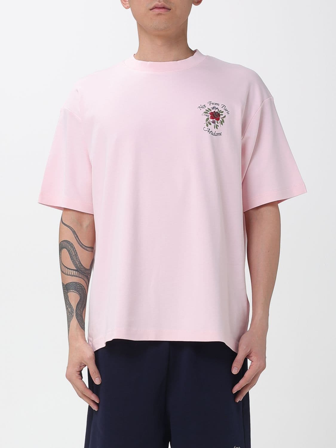 Drôle De Monsieur T-Shirt Men color Pink · S