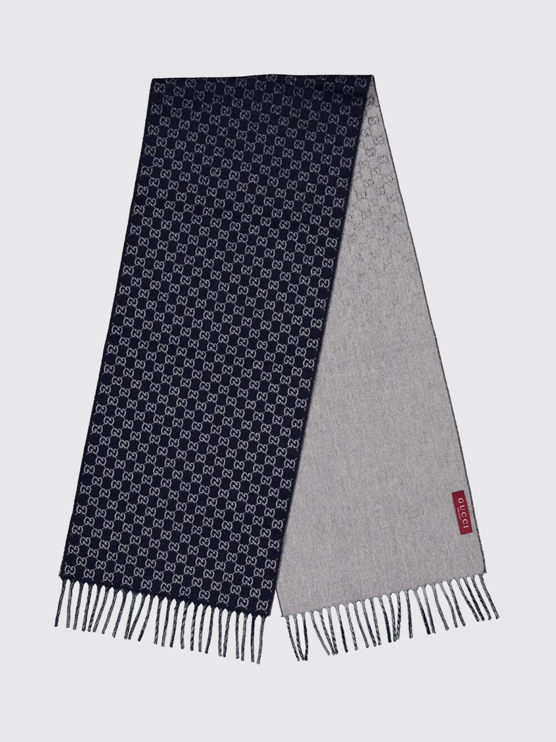 Gucci Scarf Men color Grey · OS