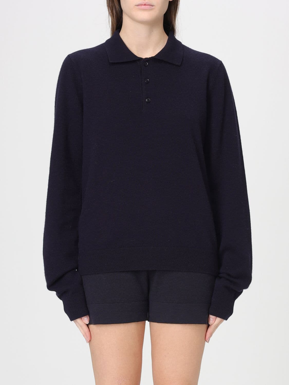 Extreme Cashmere Polo Shirt Woman color Navy
