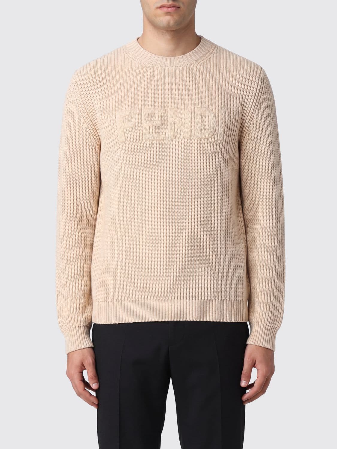 Fendi Sweater Men color Beige · 52