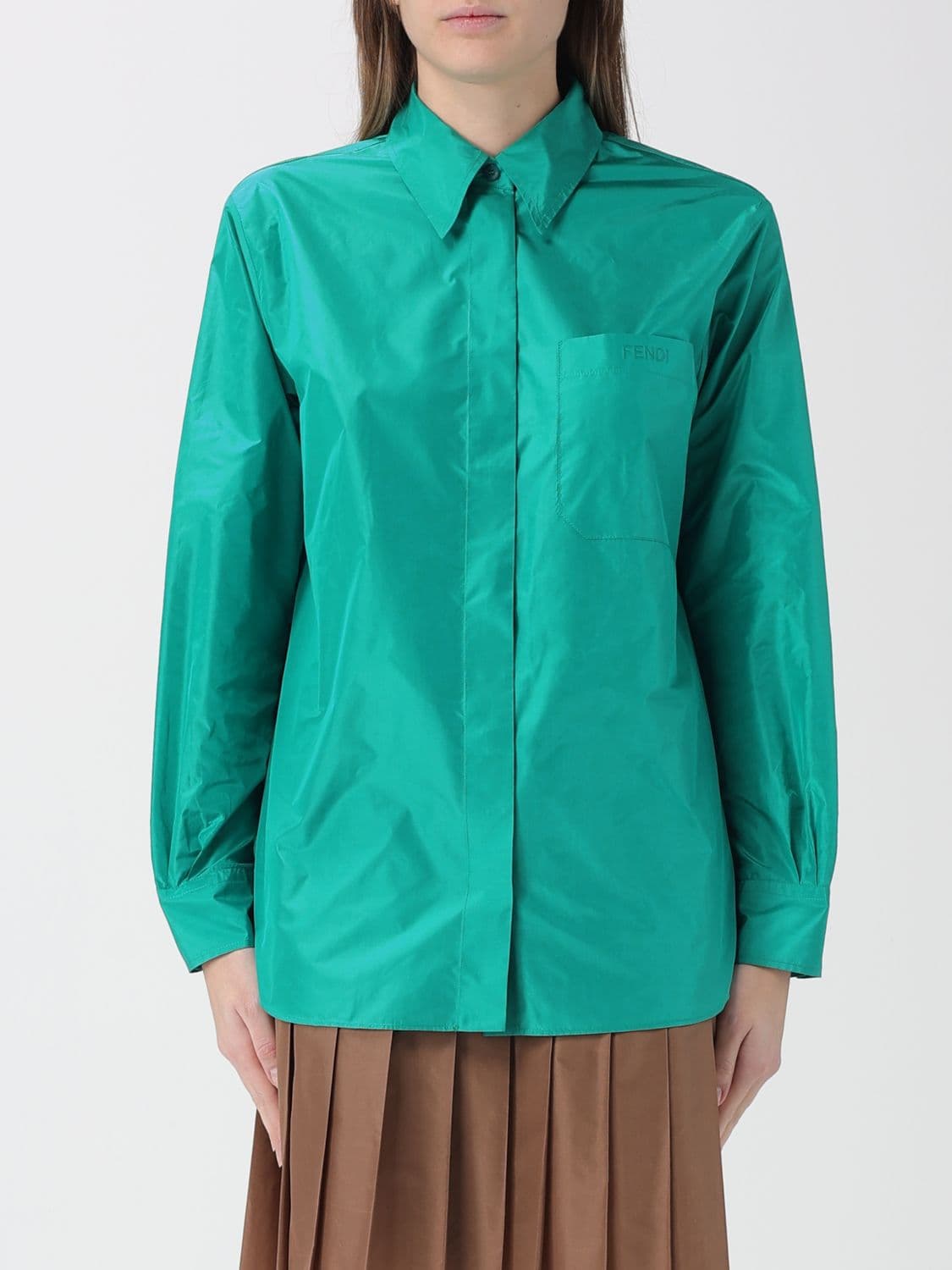 Fendi Shirt Woman color Gnawed Blue